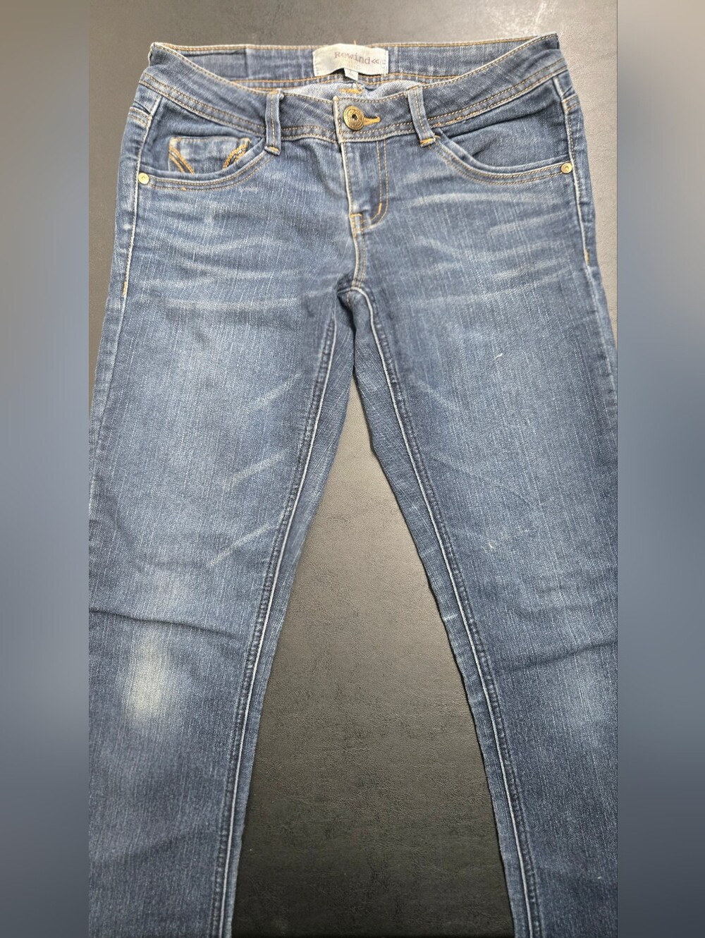 Rewind Women's Boot Cut Jeans in Medium Blue Wash